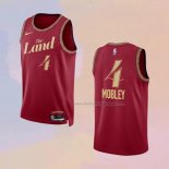 Men's Cleveland Cavaliers Evan Mobley NO 4 City 2023-24 Red Jersey