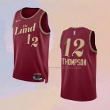 Men's Cleveland Cavaliers Tristan Thompson NO 12 City 2023-24 Red Jersey