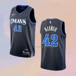 Men's Dallas Mavericks Maxi Kleber NO 42 City 2023-24 Blue Jersey