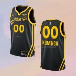 Men's Golden State Warriors Jonathan Kuminga NO 00 City 2023-24 Black Jersey