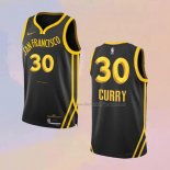 Men's Golden State Warriors Stephen Curry NO 30 City 2023-24 Black Jersey