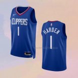 Men's Los Angeles Clippers James Harden NO 1 Icon Blue Jersey