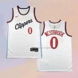 Men's Los Angeles Clippers Russell Westbrook NO 0 Association 2024-25 White Jersey