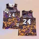 Men's Los Angeles Lakers Kobe Bryant NO 24 Mitchell & Ness Lunar New Year Purple Jersey