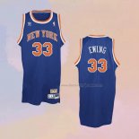 Men's New York Knicks John Starks NO 3 Throwback Blue Jersey