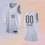 Men's Oklahoma City Thunder Customize City 2021-22 White Jersey