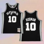 Men's San Antonio Spurs Dennis Rodman NO 10 Mitchell & Ness 1993-94 Black Jersey
