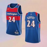 Men's Washington Wizards Corey Kispert NO 24 City 2021-22 Blue Jersey