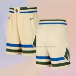 Milwaukee Bucks City Cream Shorts