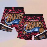 Philadelphia 76ers Mitchell & Ness Orange Shorts Red Shorts Black Shorts