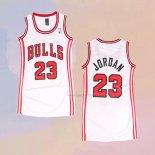 Women's Chicago Bulls Michael Jordan NO 23 Icon White Jersey
