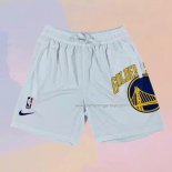 Golden State Warriors Big Logo Just Don White Shorts