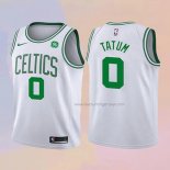 Kid's Boston Celtics Jayson Tatum NO 0 2017-18 White Jersey