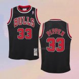 Kid's Chicago Bulls Scottie Pippen NO 33 Mitchell & Ness 1997-98 Black Jersey