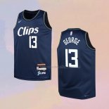 Kid's Los Angeles Clippers Paul George NO 13 City 2023-24 Blue Jersey