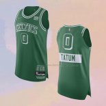 Men's Boston Celtics Jayson Tatum NO 0 City Authentic Green Jersey