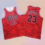 Men's Chicago Bulls Michael Jordan NO 23 Mitchell & Ness Red Jersey2
