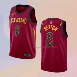 Men's Cleveland Cavaliers Collin Sexton NO 2 Icon Red Jersey