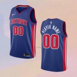 Men's Detroit Pistons Customize Icon Blue Jersey