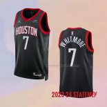 Men's Houston Rockets Cam Whitmore NO 7 Statement 2023-24 Black Jersey