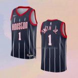 Men's Houston Rockets Jabari Smith JR. NO 1 City 2022-23 Black Jersey