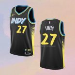 Men's Indiana Pacers Daniel Theis NO 27 City 2023-24 Black Jersey