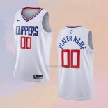 Men's Los Angeles Clippers Customize Association 2020-21 White Jersey