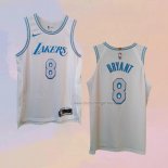 Men's Los Angeles Lakers Kobe Bryant NO 8 City Authentic 2020-21 White Jersey