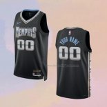 Men's Memphis Grizzlies Customize City 2022-23 Black Jersey