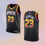 Men's Phoenix Suns Cameron Johnson NO 23 Statement 2022-23 Black Jersey