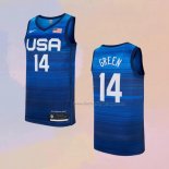 Men's USA 2021 Draymond Green Jersey NO 14 Blue Jersey