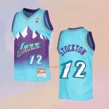 Men's Utah Jazz John Stockton NO 12 Mitchell & Ness 1996-97 Blue Jersey