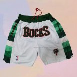 Milwaukee Bucks White Shorts