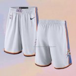 Oklahoma City Thunder 2017-18 White Shorts