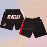 Portland Trail Blazers Just Don Black Shorts