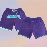 Charlotte Hornets Just Don 2019 Purple Shorts