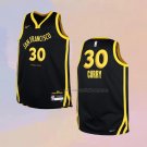 Kid's Golden State Warriors Stephen Curry NO 30 City 2023-24 Black Jersey