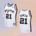 Kid's San Antonio Spurs Tim Duncan NO 21 Mitchell & Ness 1998-99 White Jersey