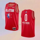 Men's All Star 2020 Houston Rockets Russell Westbrook NO 0 Red Jersey
