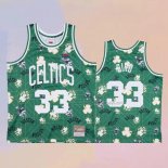 Men's Boston Celtics Larry Bird NO 33 Hardwood Classics Green Jersey
