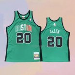 Men's Boston Celtics Ray Allen NO 20 Hardwood Classics Throwback 2007-08 Green Jersey