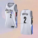 Men's Brooklyn Nets Blake Griffin NO 2 City 2022-23 White Jersey