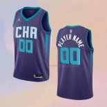 Men's Charlotte Hornets Customize Statement 2019-20 Purple Jersey