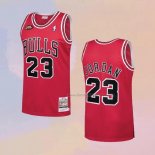 Men's Chicago Bulls Michael Jordan NO 23 1997-98 NBA Finals Mitchell & Ness Red Jersey