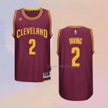 Men's Cleveland Cavaliers Kyrie Irving NO 2 Throwback Red Jersey