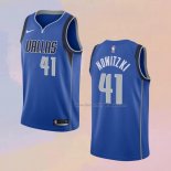 Men's Dallas Mavericks Dirk Nowitzki NO 41 Icon Blue Jersey