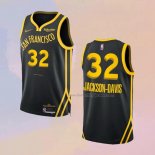 Men's Golden State Warriors Trayce Jackson-davis NO 32 City 2023-24 Black Jersey