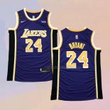 Men's Los Angeles Lakers Kobe Bryant NO 24 Statement 2018 Purple Jersey