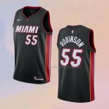 Men's Miami Heat Duncan Robinson NO 55 Icon 2020-21 Black Jersey