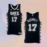 Men's San Antonio Spurs Doug Mcdermott NO 17 Statement 2022-23 Black Jersey